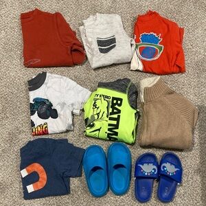 Mixed Kids Clothing Bundle with Blue Slides